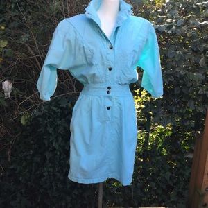 80’s skirt jumper jumpsuit by Lumiere